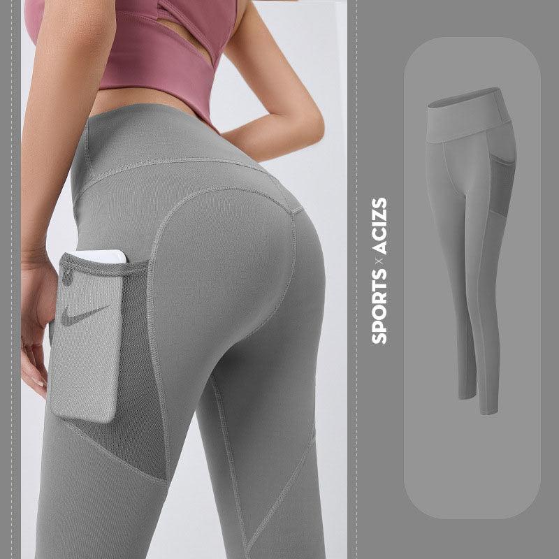 Yoga Pants Women With Pocket Leggings Sport Girl Gym Leggings Women Tummy Control Jogging Tights Female Fitness Pants - Amazitshop