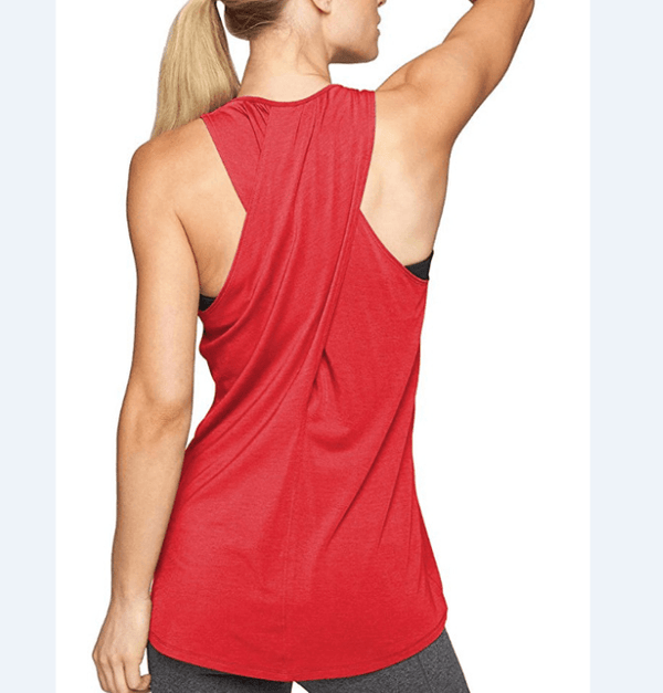 Yoga Shirt Active - Tank - Top Sports - Vest Racerback Gym Fitness Workout Women's Sleeveless - Amazitshop