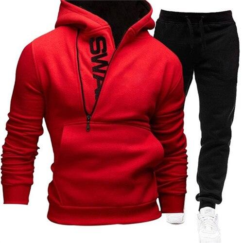 Zipper Hoodies Casual Tracksuit - Amazitshop