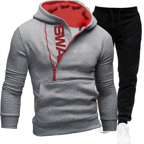 Zipper Hoodies Casual Tracksuit - Amazitshop